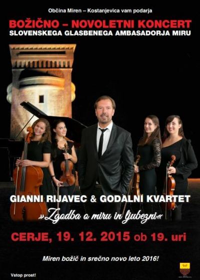 Gianni Rijavec &amp; godalni kvartet - božično - novoletni koncert