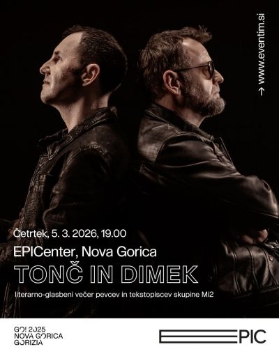 Tonč in Dimek: Literarno-glasbeni večer pevcev in tekstopiscev skupine Mi2